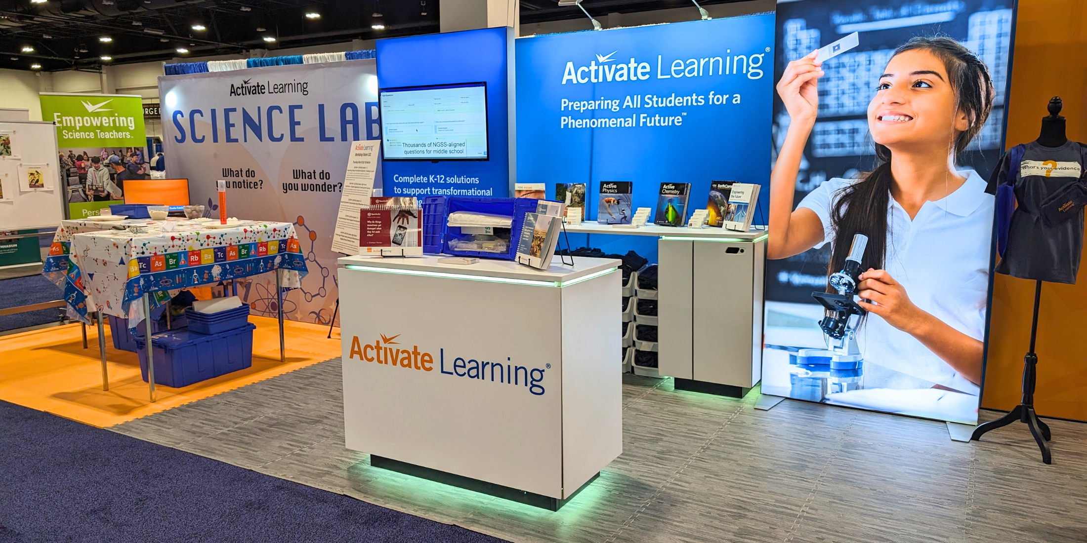 Activate Learning Booth at the NSTA Conference