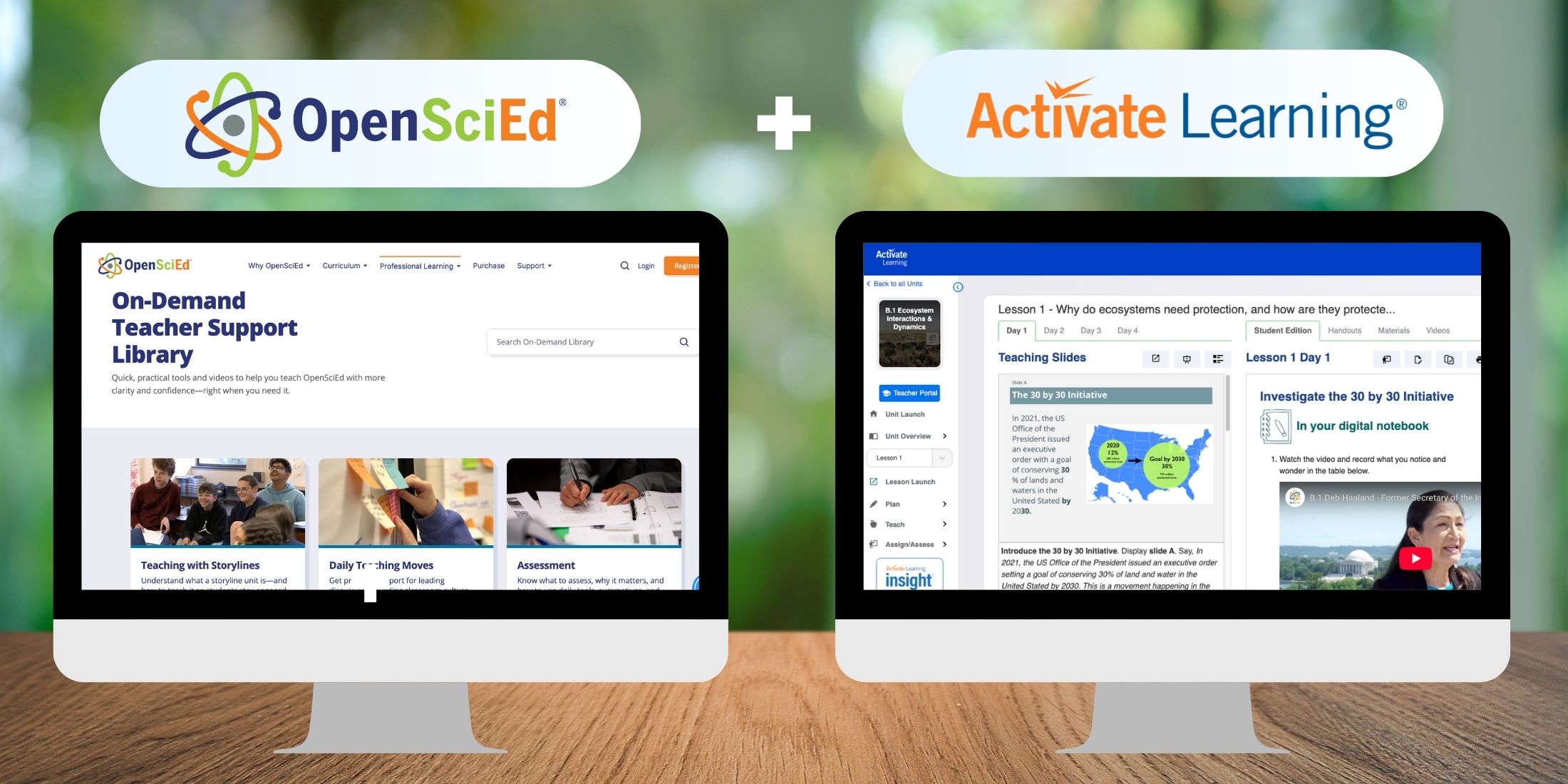 OpenSciEd Activate Learning Digital Platform