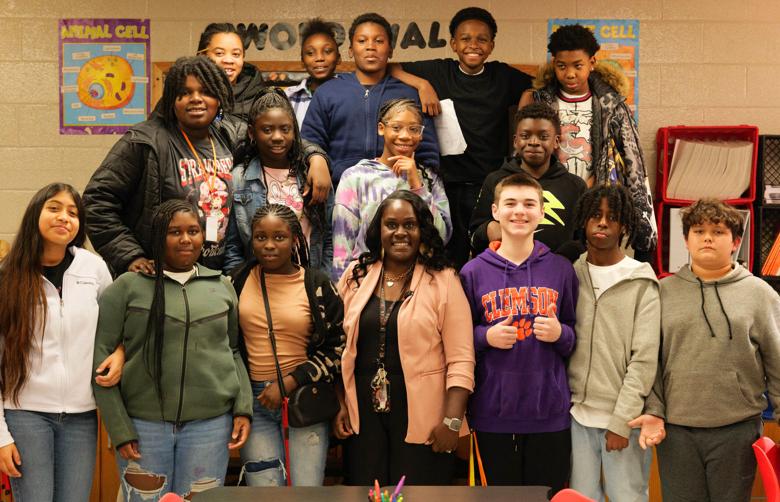 Ms. Davis and students 2
