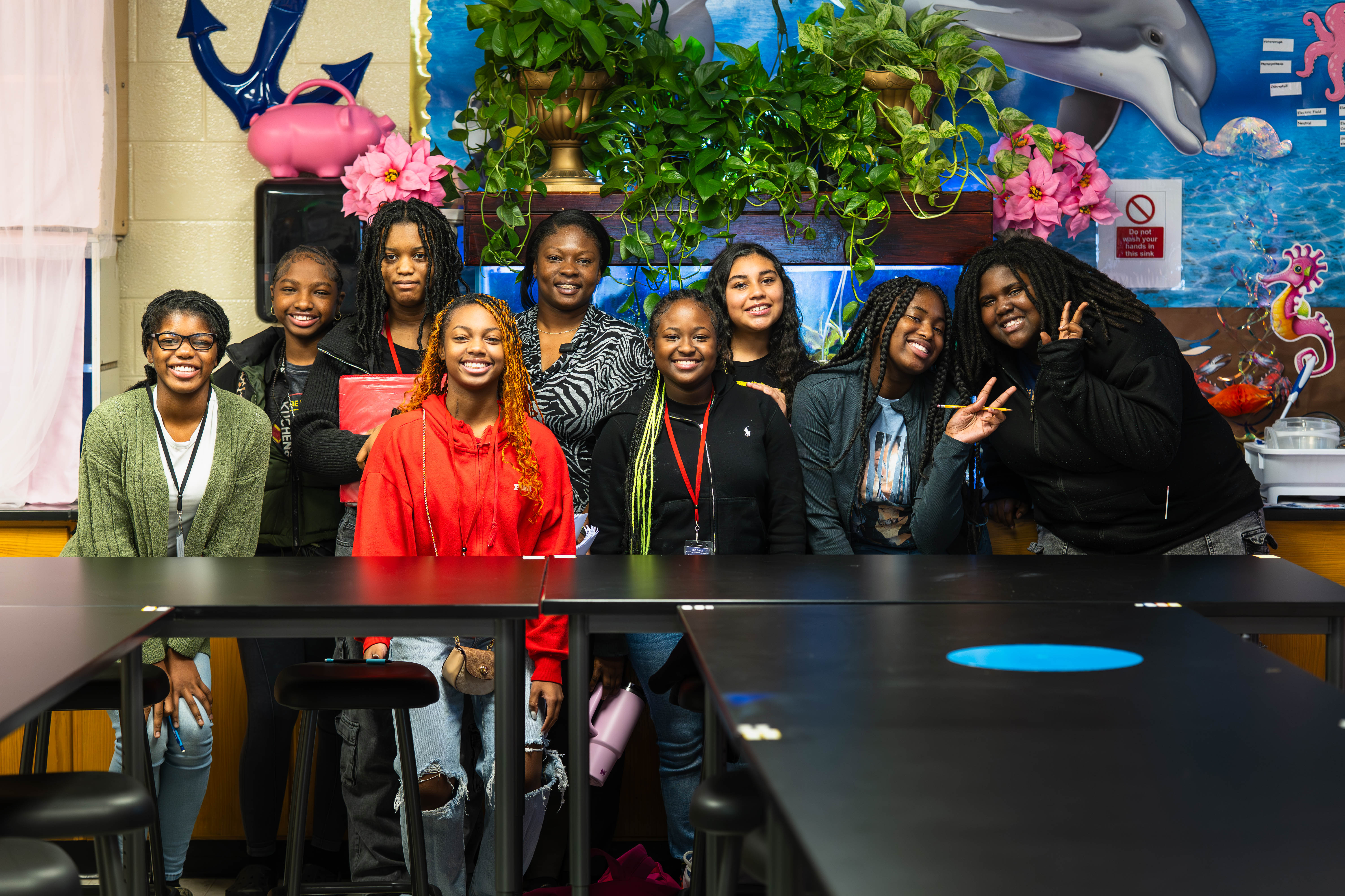 Ms. Michelle Sutton and Students