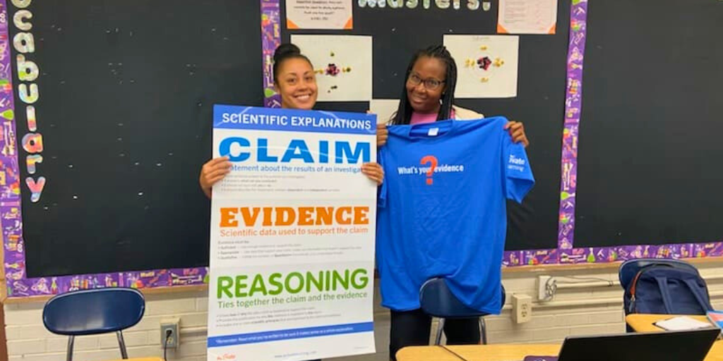 Claim Evidence Reasoning Teachers with CER Poster